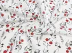 Муслін малюнок квітковий дует, білий (відріз 2,1 м) - інтернет-магазин tkani-atlas.com.ua