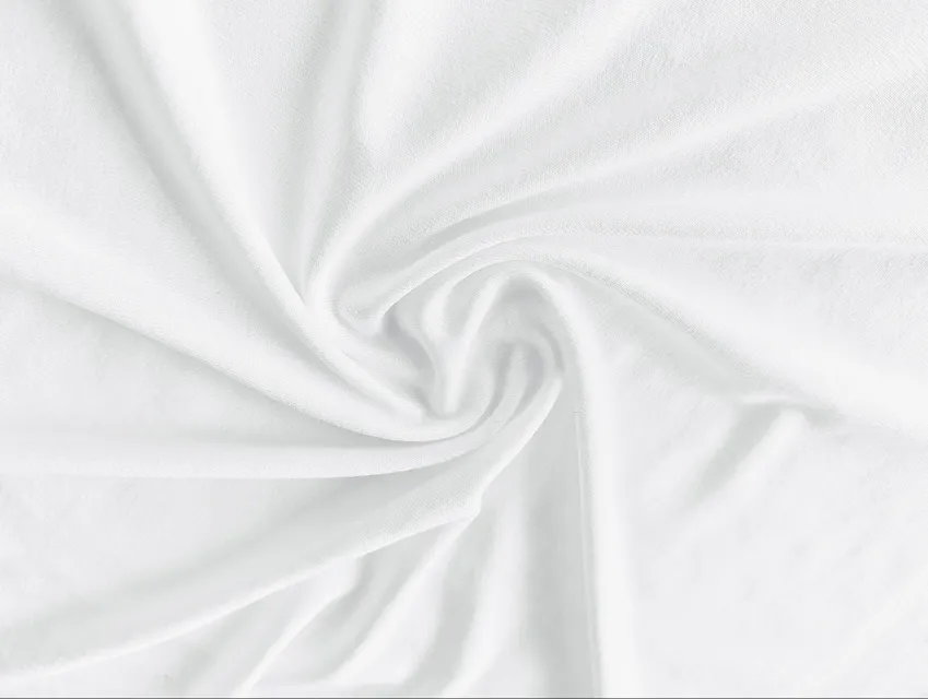 Трикотаж хлопок, белый (отрез 0,5 м) - фото 1 - интернет-магазин tkani-atlas.com.ua