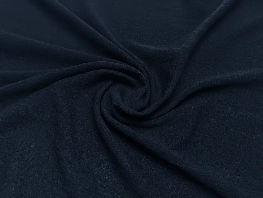 Льон Бохо, темно-синій (відріз 2,2 м) - фото 1 - інтернет-магазин tkani-atlas.com.ua