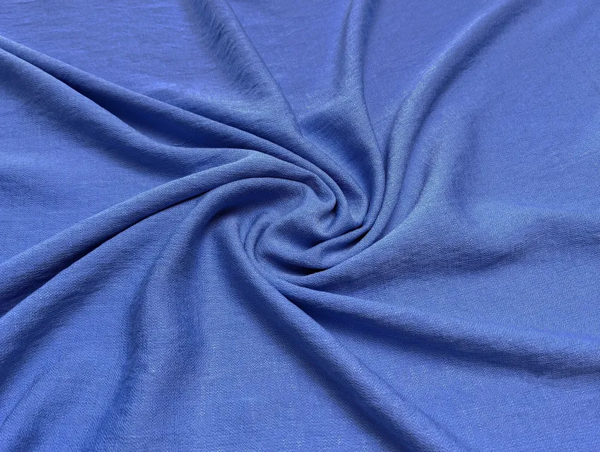 Лен Бохо уценка (текстильный брак), джинсовый (отрез 2 м) - фото 1 - интернет-магазин tkani-atlas.com.ua