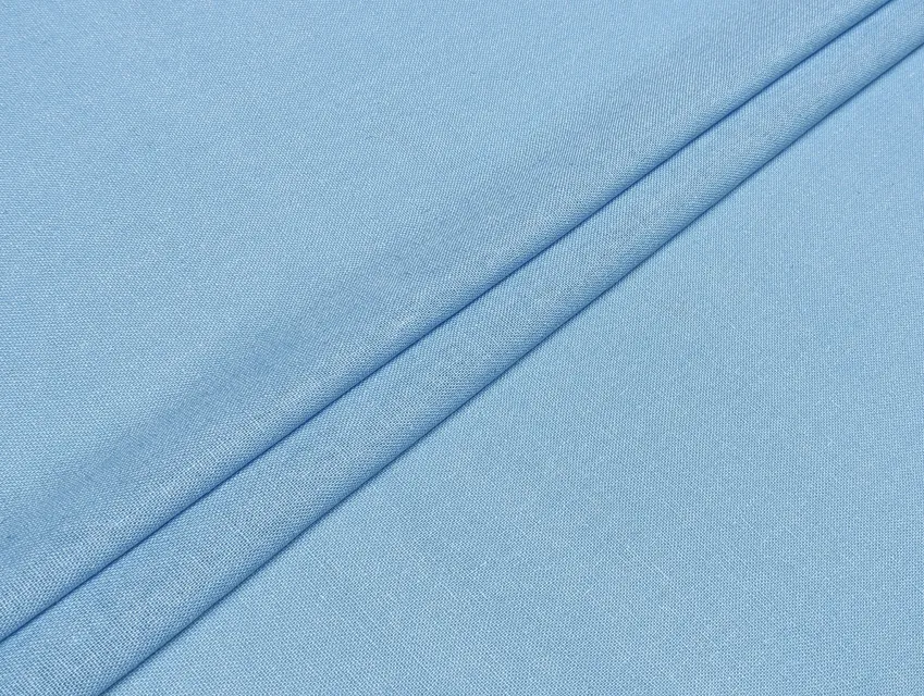 Лен вискоза однотонный, небесный - фото 1 - интернет-магазин tkani-atlas.com.ua