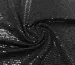 Трикотаж паєтка, чорний на чорному - фото 1 - інтернет-магазин tkani-atlas.com.ua