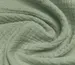 Муслін двошаровий, зелена олива (відріз 2,4 м) - фото 2 - інтернет-магазин tkani-atlas.com.ua