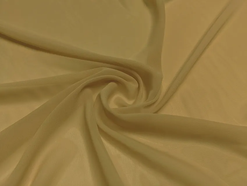 Шифон однотонний, пісочний - фото 1 - інтернет-магазин tkani-atlas.com.ua