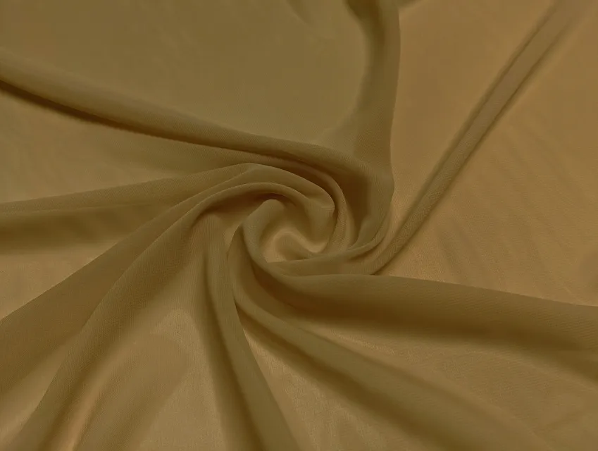 Шифон однотонний, лісовий горіх - фото 1 - інтернет-магазин tkani-atlas.com.ua
