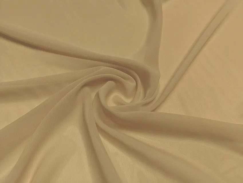 Шифон однотонний, капучино - фото 1 - інтернет-магазин tkani-atlas.com.ua