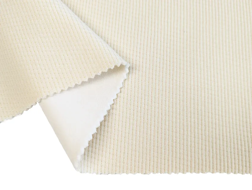 Трикотаж Віденський на вельбо, кремовий - фото 1 - інтернет-магазин tkani-atlas.com.ua