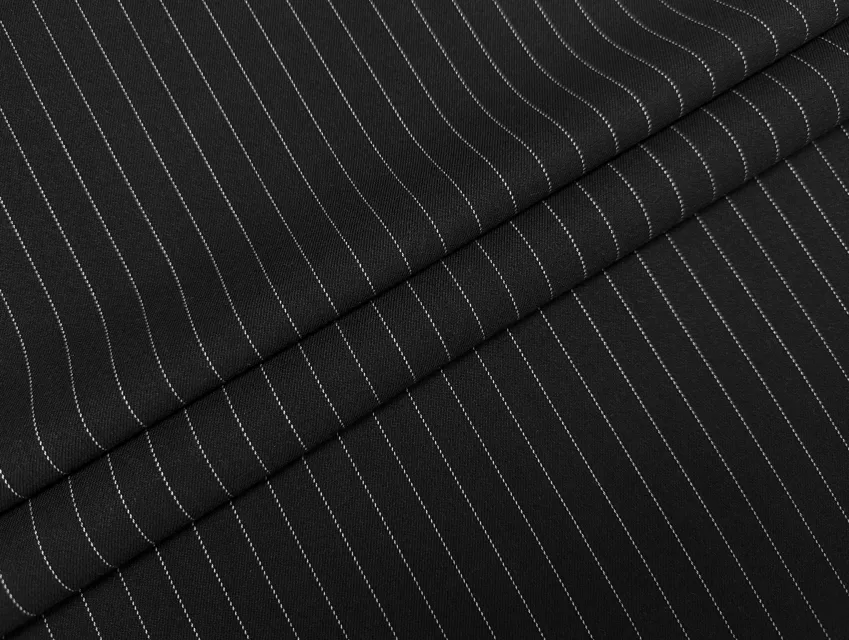 Костюмка тіар смужка 15 мм, білий на чорному - фото 1 - інтернет-магазин tkani-atlas.com.ua