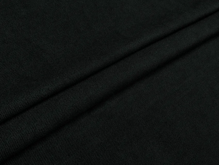 Замша діагональ, чорний - фото 1 - інтернет-магазин tkani-atlas.com.ua