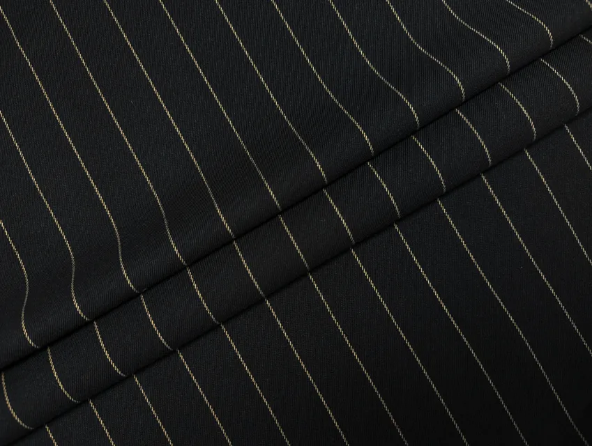 Костюмка тіар смужка 25 мм, бежевий на чорному - фото 1 - інтернет-магазин tkani-atlas.com.ua