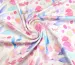 Вискоза шелк акварель, рожевий на молочному - фото 1 - інтернет-магазин tkani-atlas.com.ua