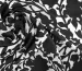Шовк Армані квіткові силуети, чорний на білому - фото 3 - інтернет-магазин tkani-atlas.com.ua