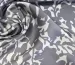 Шовк Армані квіткові силуети, сірий - фото 2 - інтернет-магазин tkani-atlas.com.ua