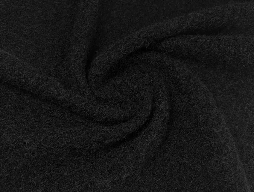 Букле Мерино уценка (текстильный брак), черный - фото 1 - интернет-магазин tkani-atlas.com.ua