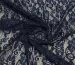 Гіпюр стрейч квіткова ніжність, темно-синій (відріз 2 м) - фото 1 - інтернет-магазин tkani-atlas.com.ua