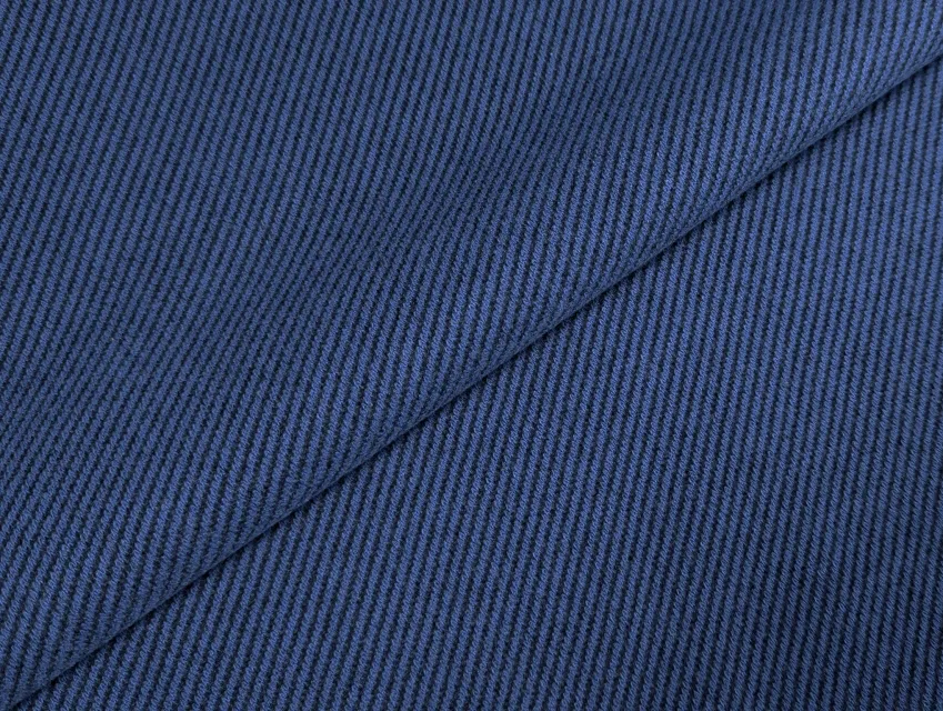 Кашемір трикотажний діагональна смужка, джинсовий синій - фото 1 - інтернет-магазин tkani-atlas.com.ua
