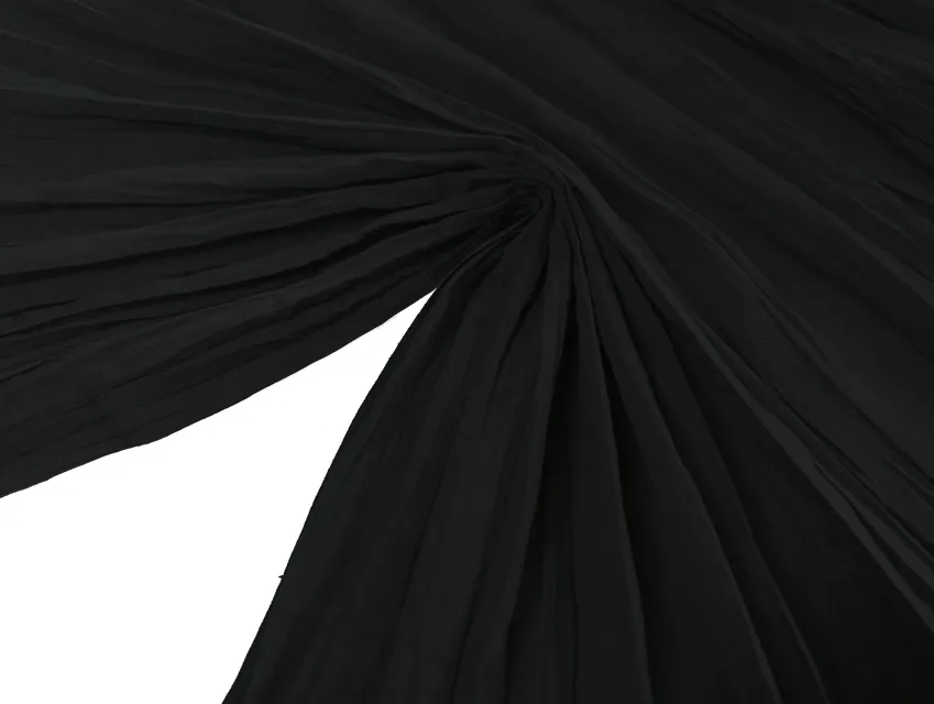 Котон креш жатка, чорний - фото 1 - інтернет-магазин tkani-atlas.com.ua