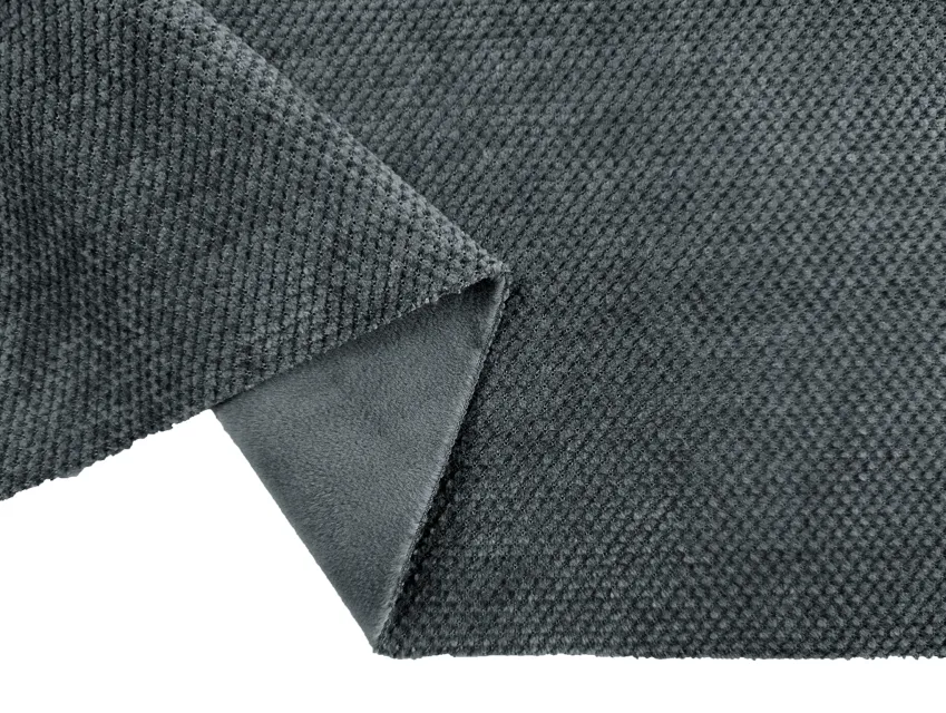 Трикотаж Віденський на вельбо осередки 3 мм, сірий - фото 1 - інтернет-магазин tkani-atlas.com.ua