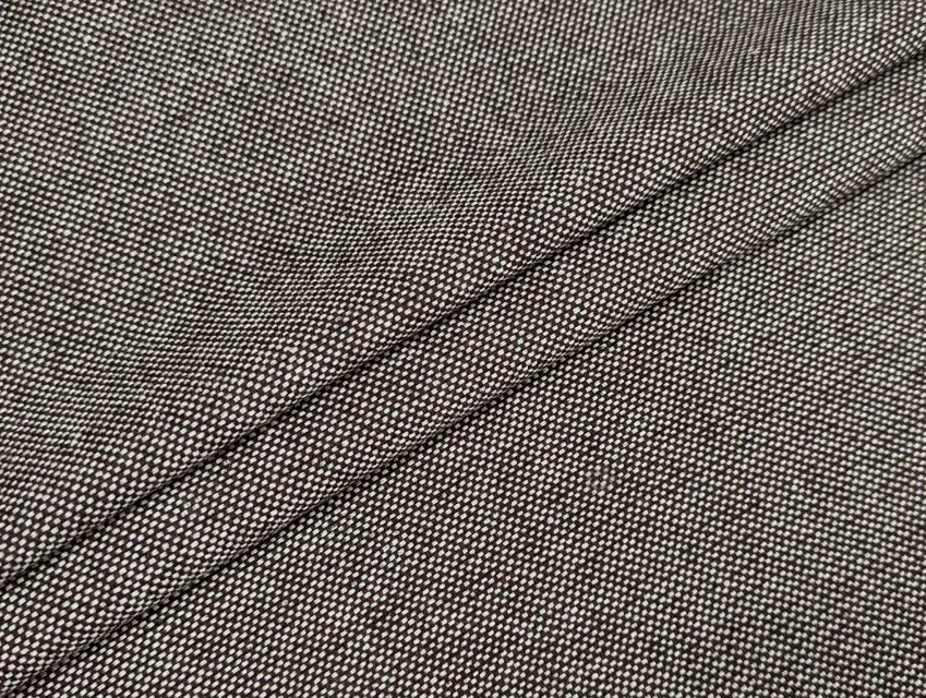 Твид шерсть меланжевый, коричневый - фото 1 - интернет-магазин tkani-atlas.com.ua