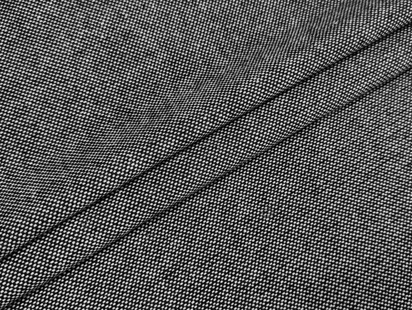 Твід вовна меланжевий, чорний - фото 1 - інтернет-магазин tkani-atlas.com.ua