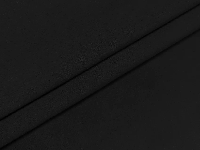 Креп діагональ, чорний - фото 1 - інтернет-магазин tkani-atlas.com.ua