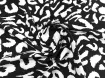 Американський креп малюнок леопард, чорний з молочним - інтернет-магазин tkani-atlas.com.ua