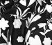 Американський креп малюнок квіткові силуети, чорний з молочним - фото 3 - інтернет-магазин tkani-atlas.com.ua
