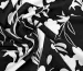 Американський креп малюнок квіткові силуети, чорний з молочним - фото 2 - інтернет-магазин tkani-atlas.com.ua