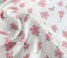 Муслін малюнок рожеві ромашки, молочний - фото 2 - інтернет-магазин tkani-atlas.com.ua