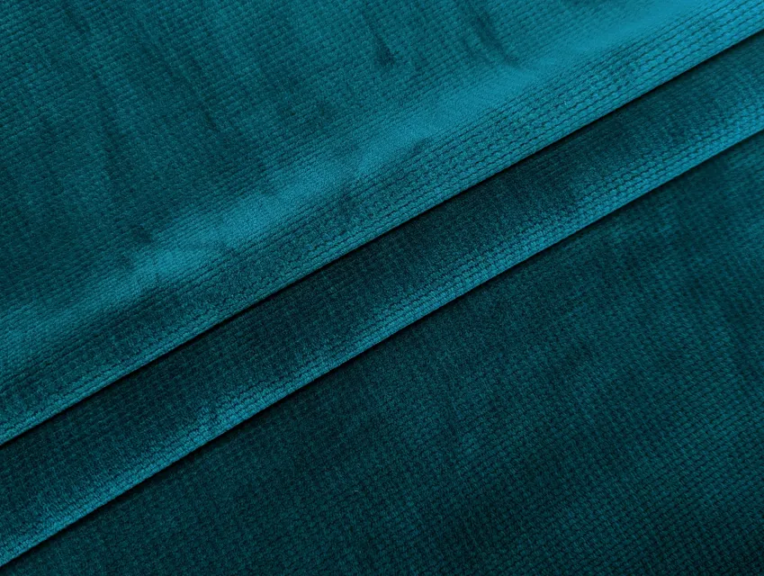 Трикотаж вельвет на флисе уценка (текстильный брак), морская волна - фото 1 - интернет-магазин tkani-atlas.com.ua