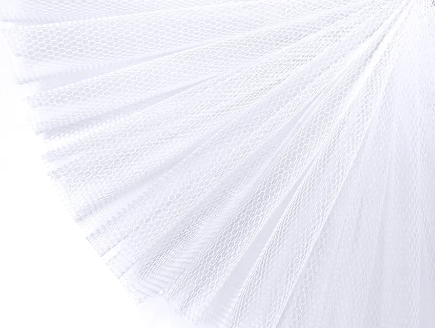 Фатин жесткий, белый (отрез 1,2 м) - фото 1 - интернет-магазин tkani-atlas.com.ua