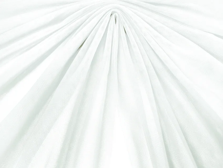 Євросітка (фатин м'який), молочний (відріз 2,5 м) - фото 1 - інтернет-магазин tkani-atlas.com.ua