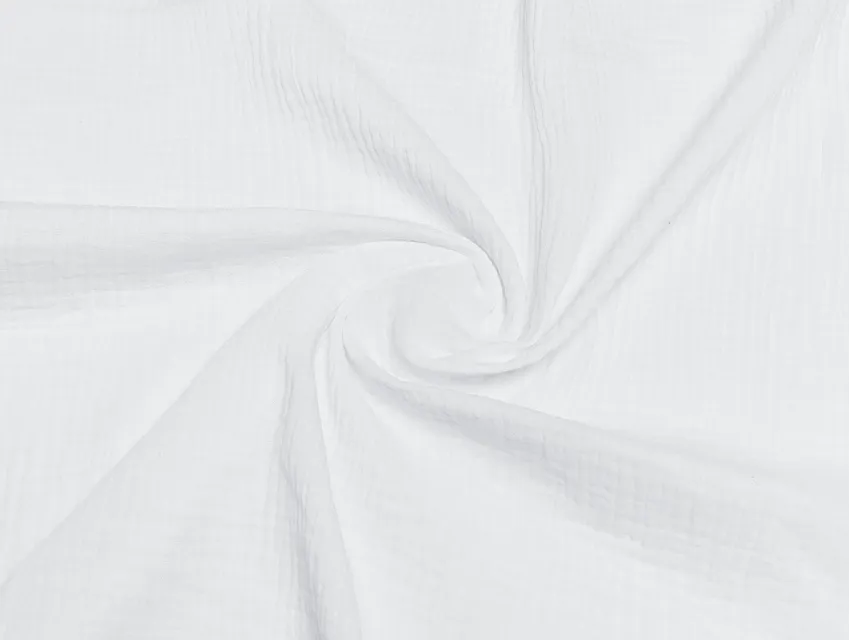 Муслін двошаровий, білий - фото 1 - інтернет-магазин tkani-atlas.com.ua