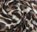 Креп шифон щільний леопард, шоколадний - фото 2 - інтернет-магазин tkani-atlas.com.ua