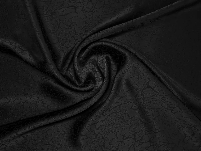 Костюмна Бель жакард павутинка, чорний - фото 1 - інтернет-магазин tkani-atlas.com.ua