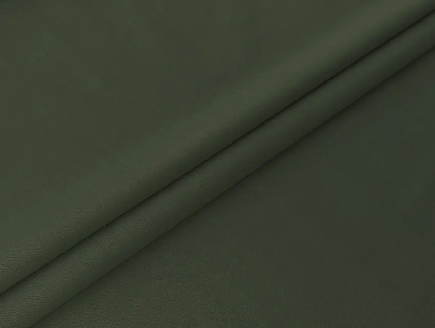 Поплін сорочковий стрейчевий, сірий хакі - фото 1 - інтернет-магазин tkani-atlas.com.ua