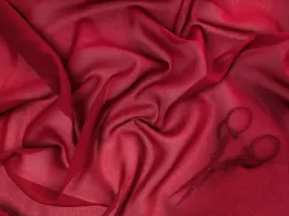 Шифон Вінді, червоний - інтернет-магазин tkani-atlas.com.ua