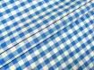Коттон рубашечный клеточка 10 мм, голубой джинсовый - интернет-магазин tkani-atlas.com.ua