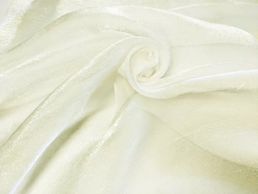 Органза креш, вершковий - фото 1 - інтернет-магазин tkani-atlas.com.ua