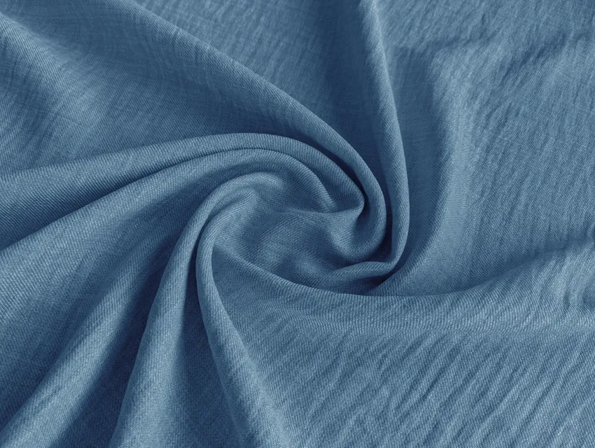 Креп Камелія, джинсовий - фото 1 - інтернет-магазин tkani-atlas.com.ua