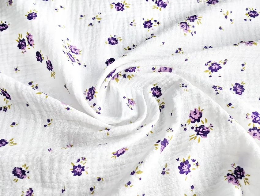 Муслін малюнок троянди, молочний - фото 1 - інтернет-магазин tkani-atlas.com.ua