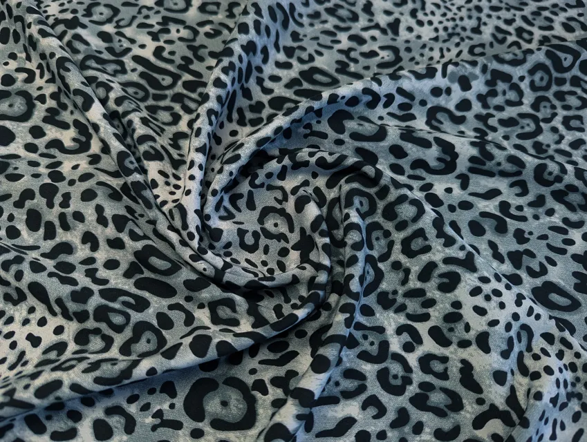 Софт принт леопард, сірий з чорним - фото 1 - інтернет-магазин tkani-atlas.com.ua