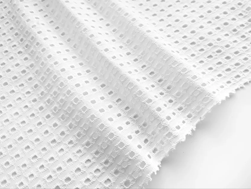 Прошва квадрати, білий - фото 1 - інтернет-магазин tkani-atlas.com.ua