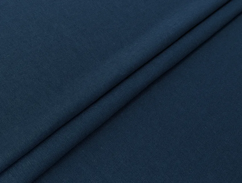 Льон віскоза 55/45, синій - фото 1 - інтернет-магазин tkani-atlas.com.ua