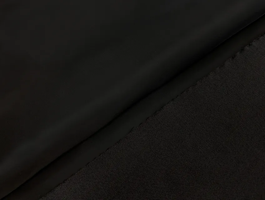 Плащова на інтерлоці Президент, чорний - фото 1 - інтернет-магазин tkani-atlas.com.ua