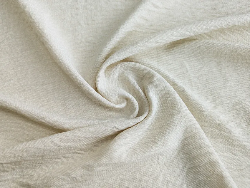 Французький креп меланжевий, кремовий - фото 1 - інтернет-магазин tkani-atlas.com.ua