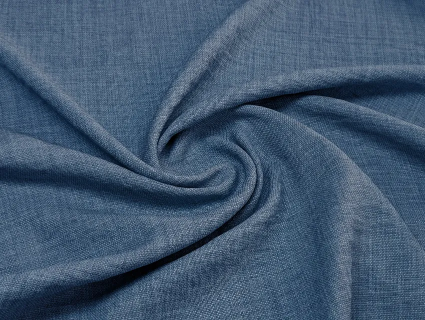 Французький креп меланжевий, синьо-блакитний - фото 1 - інтернет-магазин tkani-atlas.com.ua