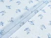 Батист точка букетики, небесный - интернет-магазин tkani-atlas.com.ua