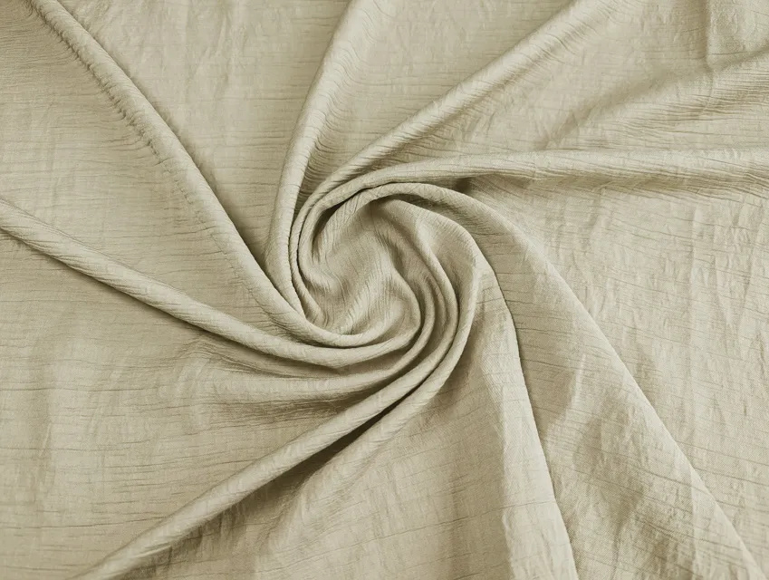 Штапель твил с нейлоном жатка, серо-бежевый - фото 1 - интернет-магазин tkani-atlas.com.ua
