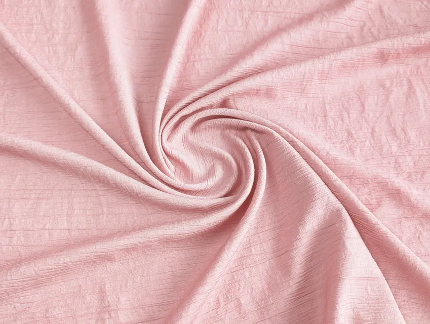 Штапель твил с нейлоном жатка, чайная роза - фото 1 - интернет-магазин tkani-atlas.com.ua